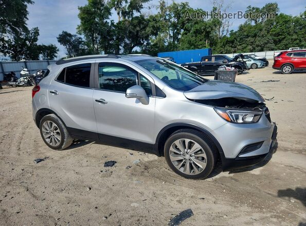 KL4CJASB2JB555403 2018 BUICK ENCORE Серебряный Передняя правая четверть