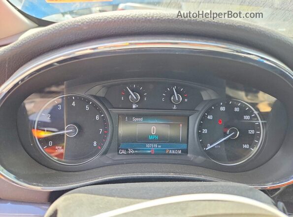 KL4CJASB2KB793320 2019 BUICK ENCORE Blue ხელსაწყოთა პანელის ხედი