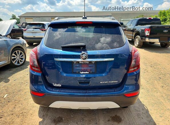 KL4CJASB2KB793320 2019 BUICK ENCORE Blue უკანა ხედი