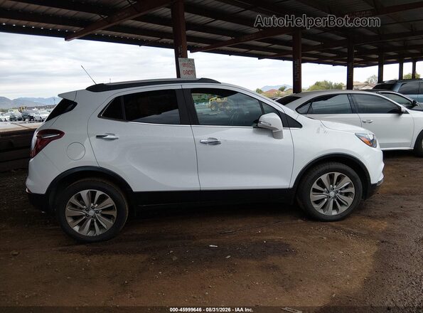 KL4CJASB3JB627175 2018 BUICK ENCORE White ხელსაწყოთა პანელის ხედი