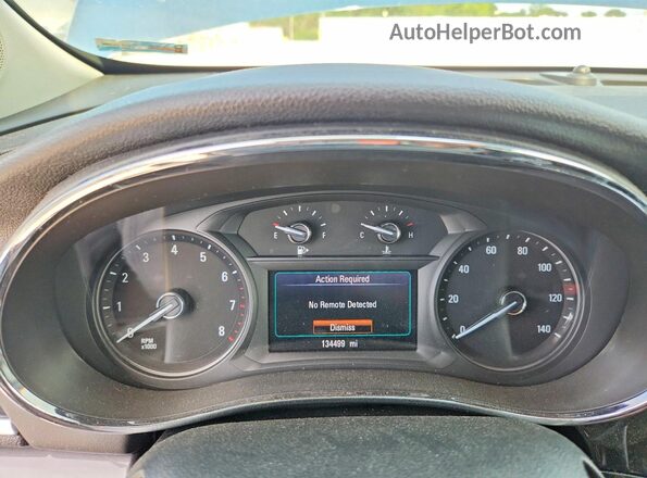 KL4CJASB3KB901847 2019 BUICK ENCORE Синий Вид щитка приборов