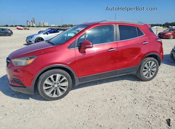 KL4CJASB4HB007199 2017 BUICK ENCORE Red Rear left