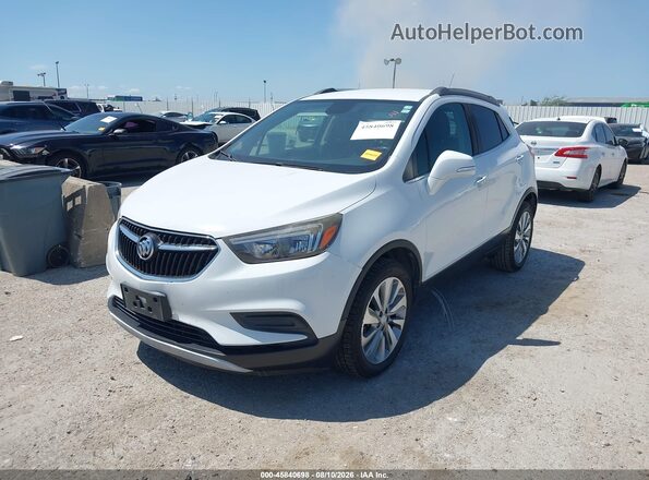 KL4CJASB4HB184125 2017 BUICK ENCORE White Առջևի ձախ երեք քառորդ տեսարան