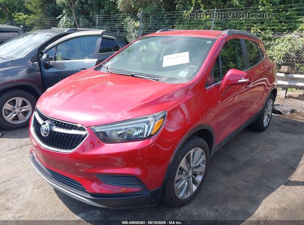 KL4CJASB4HB236014 2017 BUICK ENCORE Red წინა მარცხენა ხედი სამი მეოთხედიდან