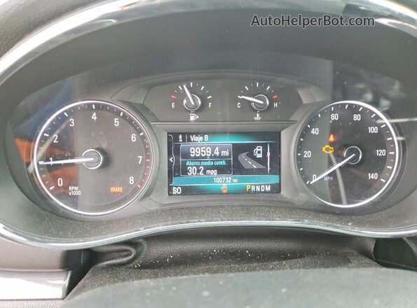KL4CJASB4HB248387 2017 BUICK ENCORE Charcoal Вид щитка приладів