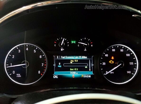 KL4CJASB4HB254142 2017 BUICK ENCORE Gray Instrument cluster view