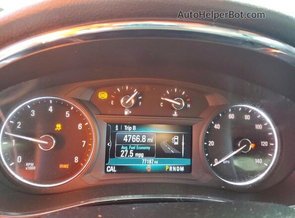 KL4CJASB4JB516389 2018 BUICK ENCORE White Instrument cluster view