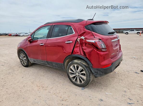 KL4CJASB4JB561722 2018 BUICK ENCORE Burgundy Rear left