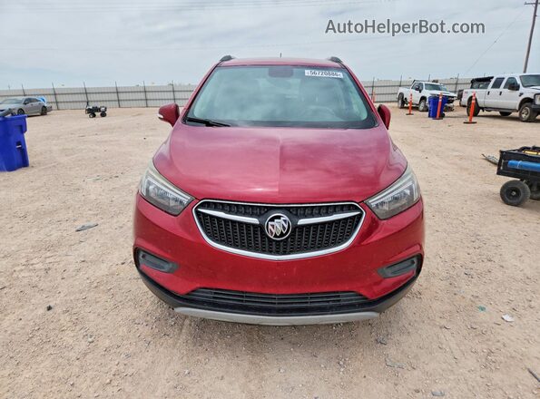 KL4CJASB4JB561722 2018 BUICK ENCORE Burgundy Front view
