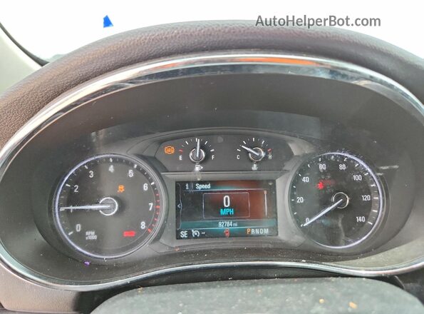 KL4CJASB4JB561722 2018 BUICK ENCORE Burgundy Instrument cluster view