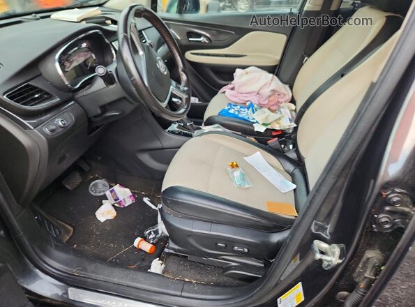 KL4CJASB4JB609462 2018 BUICK ENCORE Gray Вид салону спереду