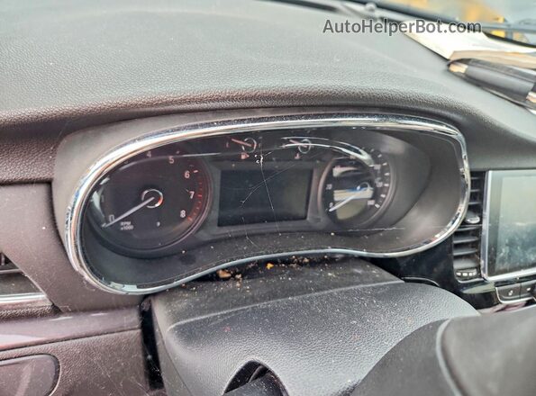 KL4CJASB4JB609462 2018 BUICK ENCORE Gray Вид щитка приладів