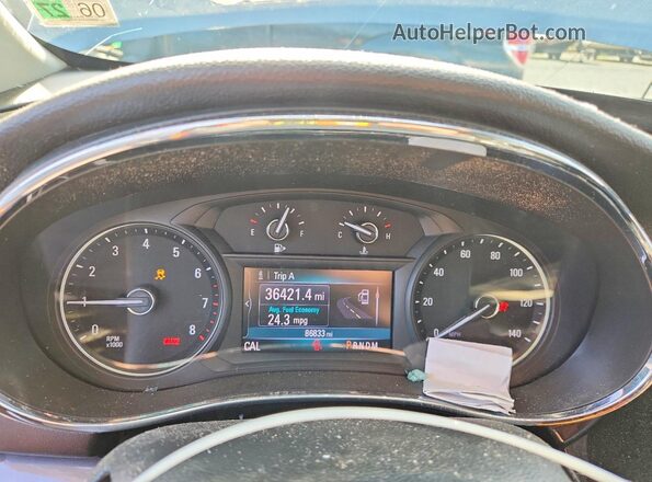 KL4CJASB4LB011942 2020 BUICK ENCORE Gray ხელსაწყოთა პანელის ხედი