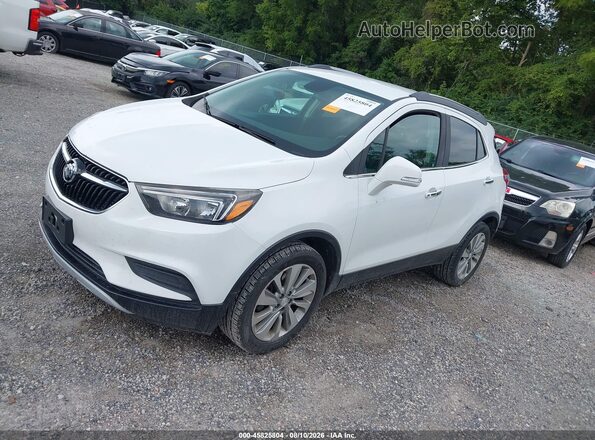 KL4CJASB5HB175966 2017 BUICK ENCORE White წინა მარცხენა ხედი სამი მეოთხედიდან