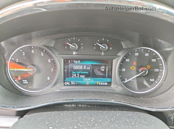 KL4CJASB5JB554097 2018 BUICK ENCORE Gray Սարքավորումների վահանակի տեսք