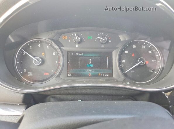 KL4CJASB5JB631700 2018 BUICK ENCORE White Вид щитка приладів