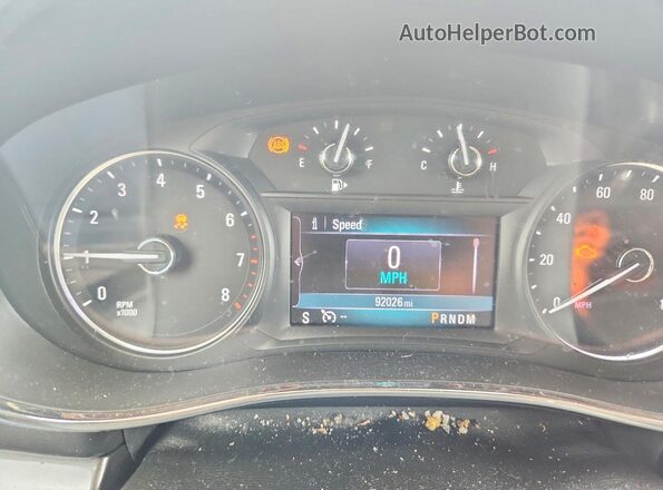 KL4CJASB5KB804309 2019 BUICK ENCORE Белый Вид щитка приборов