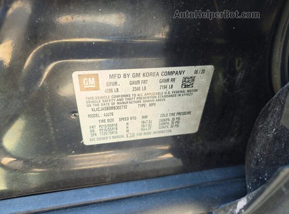 KL4CJASB5MB302712 2021 BUICK ENCORE Black 