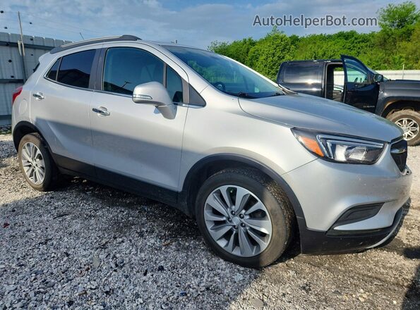 KL4CJASB6JB598691 2018 BUICK ENCORE Silver წინა მარჯვენა