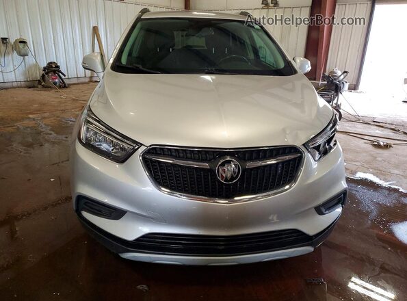 KL4CJASB6JB705884 2018 BUICK ENCORE Silver Front view
