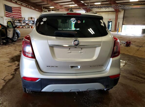 KL4CJASB6JB705884 2018 BUICK ENCORE Silver Rear view