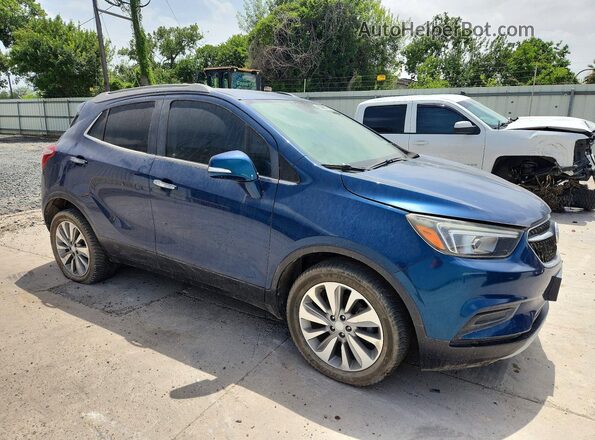 KL4CJASB6KB787696 2019 BUICK ENCORE Blue Front view