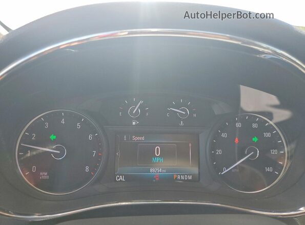 KL4CJASB6KB901079 2019 BUICK ENCORE Silver Instrument cluster view