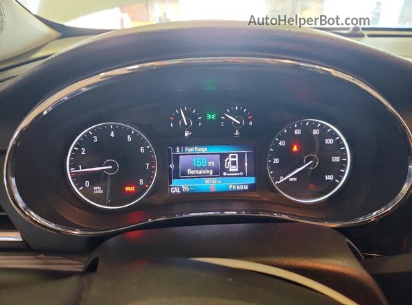 KL4CJASB7KB821290 2019 BUICK ENCORE White Instrument cluster view