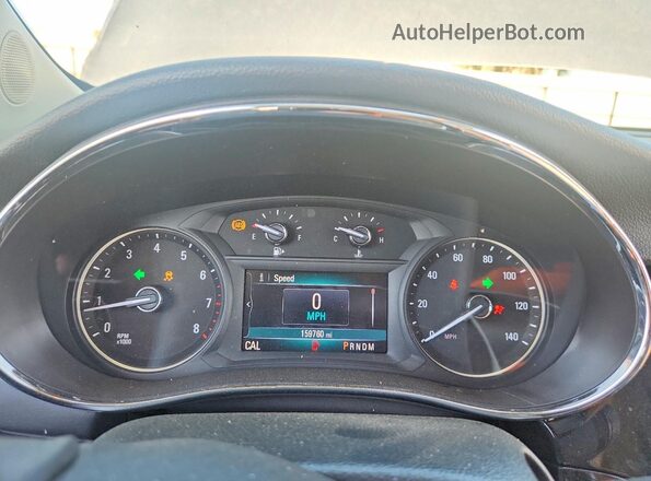 KL4CJASB7KB940649 2019 BUICK ENCORE Серебряный Вид щитка приборов