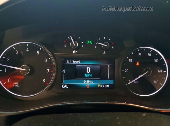 KL4CJASB8JB511003 2018 BUICK ENCORE Purple Widok zestawu wskaźników