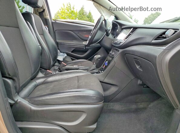 KL4CJASB8KB716449 2019 BUICK ENCORE Желто-коричневый Вид салона спереди