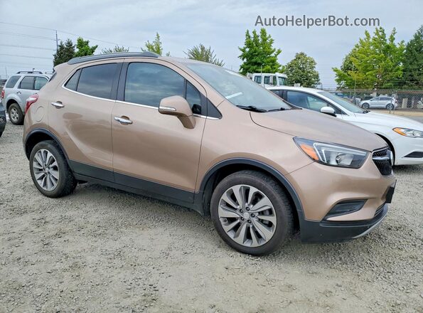 KL4CJASB8KB716449 2019 BUICK ENCORE Желто-коричневый Передняя правая четверть