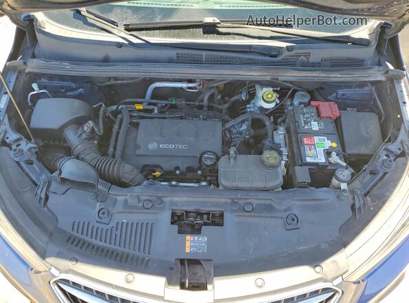 KL4CJASB8KB863502 2019 BUICK ENCORE Blue Вид підкапотного простору