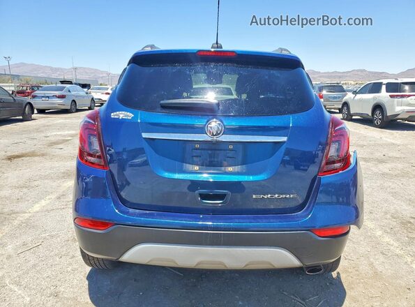 KL4CJASB8KB863502 2019 BUICK ENCORE Blue Вид ззаду