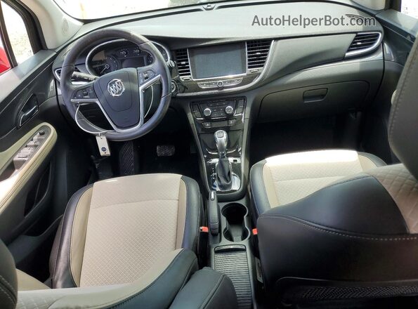 KL4CJASB9JB522933 2018 BUICK ENCORE Red Dashboard view