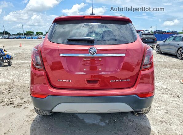 KL4CJASB9JB522933 2018 BUICK ENCORE Red Rear view