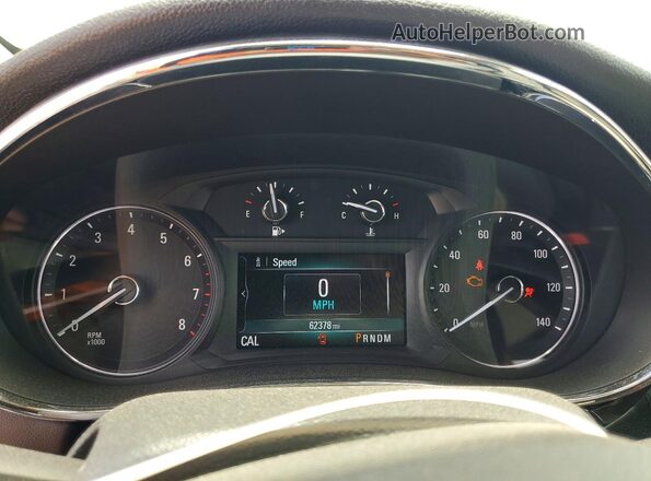 KL4CJASB9JB522933 2018 BUICK ENCORE Red Instrument cluster view