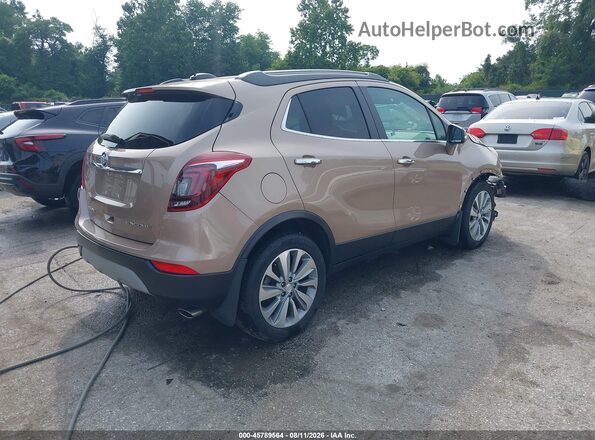 KL4CJASB9JB574854 2018 BUICK ENCORE Gold Rear right