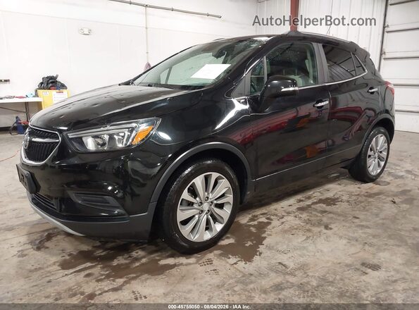KL4CJASB9JB708195 2018 BUICK ENCORE Black წინა მარცხენა ხედი სამი მეოთხედიდან