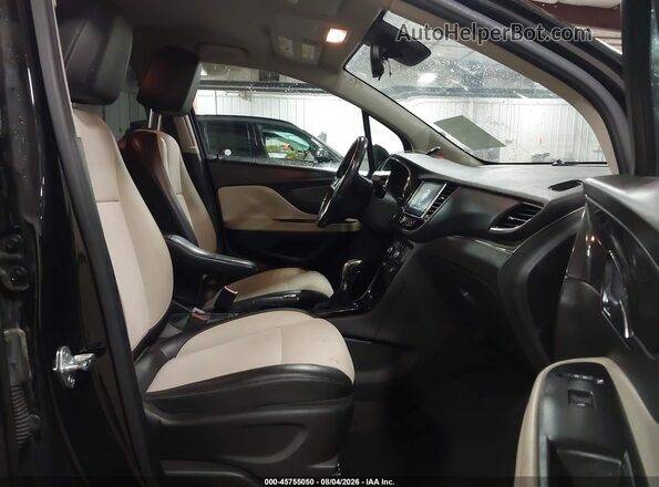 KL4CJASB9JB708195 2018 BUICK ENCORE Black წინა სალონის ხედი