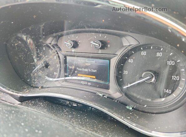 KL4CJASBXJB519829 2018 BUICK ENCORE Silver Instrument cluster view