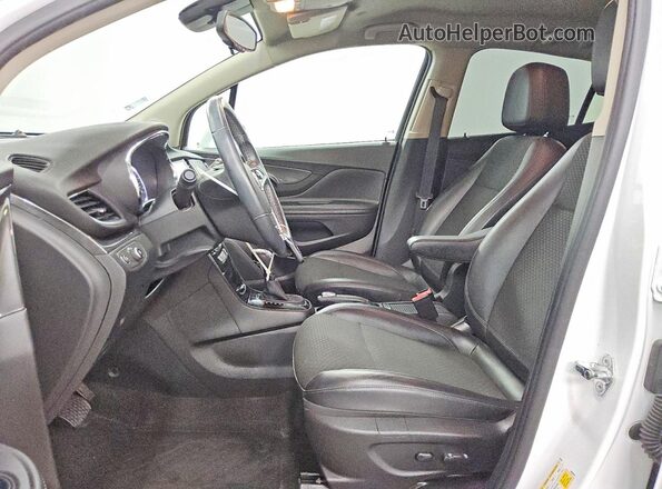 KL4CJASBXJB616108 2018 BUICK ENCORE White წინა სალონის ხედი