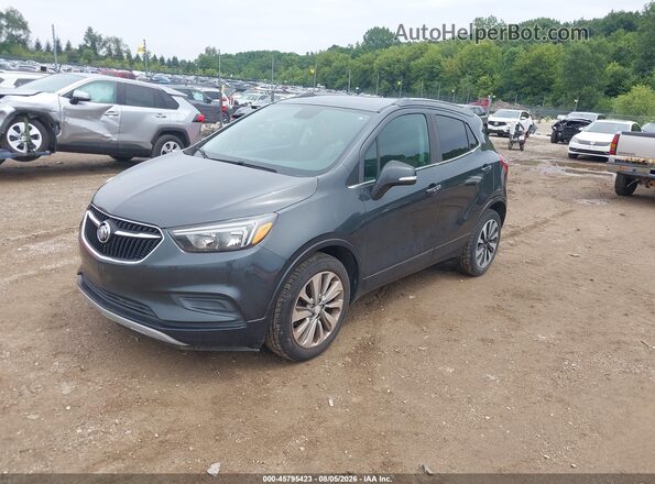 KL4CJASBXJB689270 2018 BUICK ENCORE Black Առջևի ձախ երեք քառորդ տեսարան