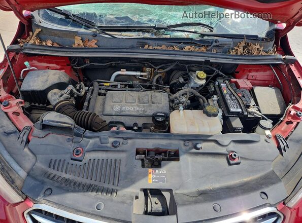 KL4CJBSBXJB530111 2018 BUICK ENCORE Red ძრავის განყოფილების ხედი