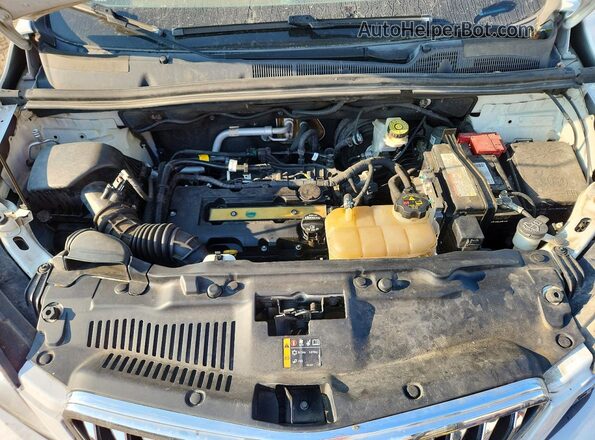 KL4CJCSB0GB538734 2016 BUICK ENCORE White Вид підкапотного простору