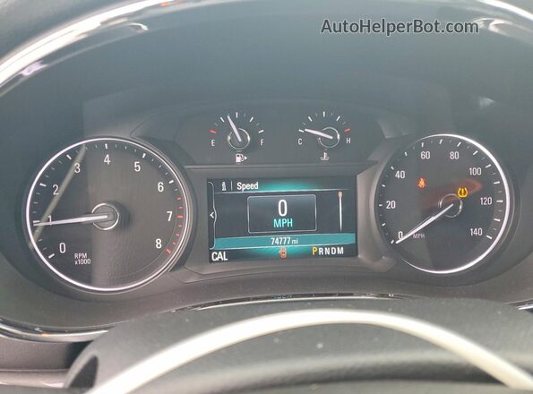 KL4CJCSB2HB007634 2017 BUICK ENCORE White Вид щитка приладів