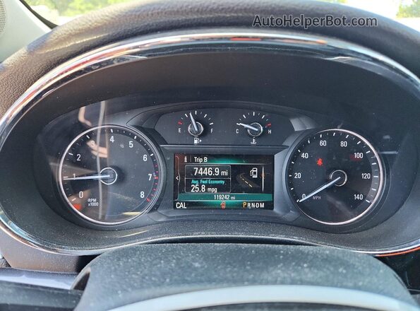 KL4CJCSB2JB547233 2018 BUICK ENCORE Blue Instrument cluster view