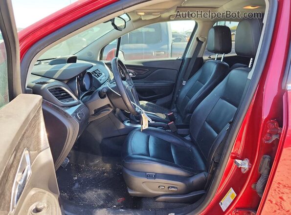 KL4CJCSB3GB578564 2016 BUICK ENCORE Red Widok wnętrza z przodu