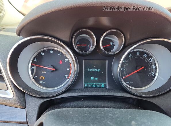 KL4CJCSB3GB578564 2016 BUICK ENCORE Red Widok zestawu wskaźników