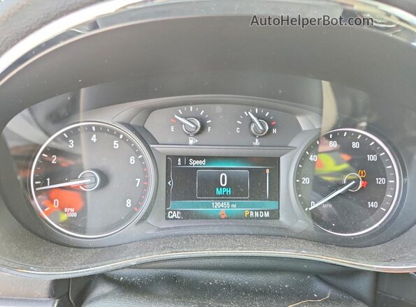 KL4CJCSB4HB061128 2017 BUICK ENCORE Red Instrument cluster view